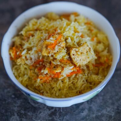 простий плов з куркою